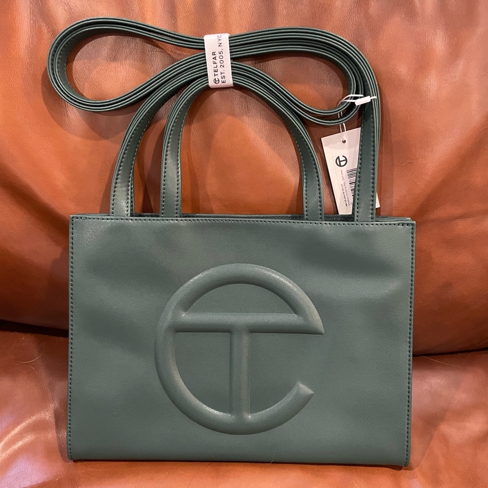 Telfar Dark Olive Shmedium Shopping Bag